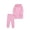 Pink, variant on XBASW Baby Toddler Kids Girls Boys 2 Piece Tracksuit Sets Thick Hooded Sweatshirt and Jogger Sweatpants Fall Winter Sweatsuit Outfit 1-7 Years