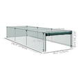 thumbnail image 3 of Outsunny 12' x 4' Crop Cage, Plant Protector with Zipper Roll-Up Door, 3 of 10