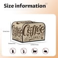 thumbnail image 3 of Cauagu Coffee Time (2) for 4 Slice Toaster Cover (11.4''×7.9''×7.5'') Bread Machine Cover Toaster Protector Kitchen Appliance Dust Cover, 3 of 7