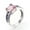 Pink, variant on K-KED Fashion 925 Silver Filled Wedding Ring Women Delicate Jewelry Pear Cut CZ Zircon Sz 6-10-9-Pink
