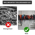 thumbnail image 5 of Screwdriver Organizer, Pliers Rack, Hammer Holder, Heavy Duty Wall Mounted Tool Storage Rack, Hand Tools Organizer, Metal Organizer for Garage Workshop, Garage Tool Organizer Wall Mount, 5 of 7