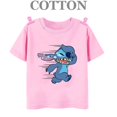 thumbnail image 5 of Camiseta de algodón Lilo Stitch Anime Verano Múltiples Moda Niños Niños Camisetas Cuello Redondo Casual Manga Corta Top, 5 of 5