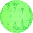 thumbnail image 1 of Ahgly Company Machine Washable Indoor Round Abstract Green Contemporary Area Rugs, 5' Round, 1 of 1