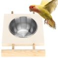 thumbnail image 6 of Gancon Comedero para Loros, comedero para pájaros de Acero Inoxidable, alimentador de Agua para jaulas con Soporte(Soltero), 6 of 8