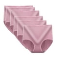 thumbnail image 1 of 6 PCS Womens High Waisted Briefs Underwear Soft Stretch Ribbed Panties Full Coverage Ladies No Show Briefs M, 1 of 7