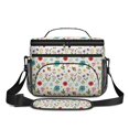 thumbnail image 2 of Lunch Box Pioneer Flower Floral Print Pattern Insulated Lunch Bag for Women Men,Medium Leakproof Lunchbox Cooler Bag Adjustable Strap,10 X 6.7 X 8 Inches, 2 of 6