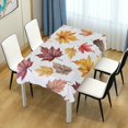 thumbnail image 4 of Yayeee Tablecloths 54" x 72" Rectangle Wrinkle Resistant Party Table Cover, Gray Autumn Leaves, 4 of 8