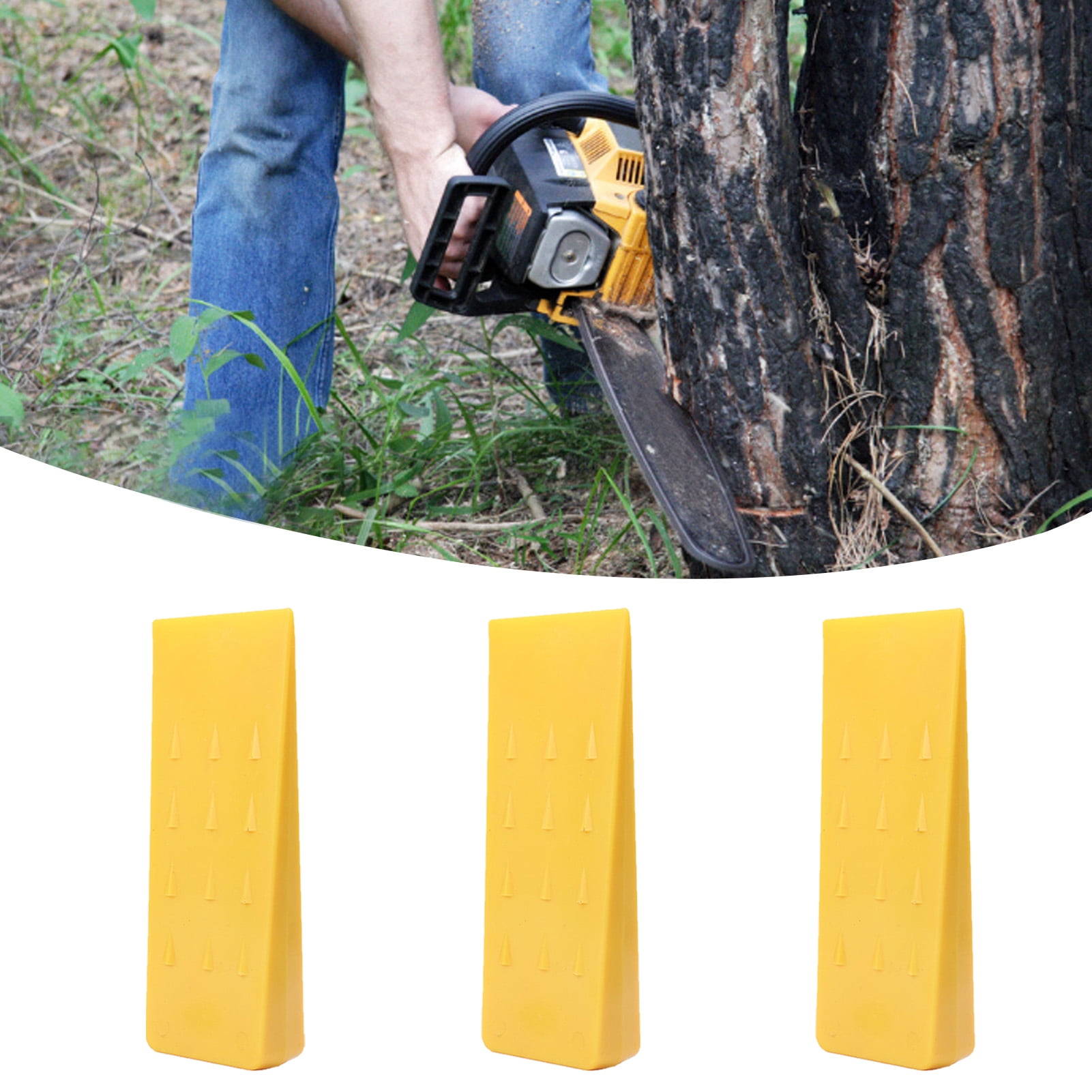 SPRING PARK 3 Pcs 8 Inch FSpiked Tree Wedges for Tree Cutting Falling
