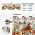 thumbnail image 6 of Botanical Mushrooms Tie Up Valance Curtains for Windows, Kitchen Curtains Window Treatments, Retro Fall Wild Flowers Farmhouse Short Window Shades Valances for Bedroom Bathroom Cafe 54"x18", 6 of 8