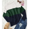 thumbnail image 4 of YAZI Women's Turtleneck Batwing Sleeve Loose Oversized Chunky Knitted Pullover Sweater Jumper Tops, 4 of 13
