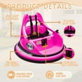 thumbnail image 4 of 12V Bumper Car for Kids, Bumper Car for Toddlers W/Remote Control, Electric Ride On Car with LED Lights & 360 Degree Spin, Bluetooth, Anti-Collision Padding 5-Point Safety Belt, 4 of 7