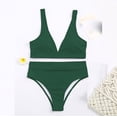 thumbnail image 4 of Viikei Bikinis for Women Two Piece Bikini Swimwear Filled Soild Beachwear Swimsuit, 4 of 6