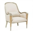 thumbnail image 3 of Michael Amini Villa Cherie Accent Chair - Pearl Fabric/Caramel, 3 of 14