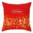 thumbnail image 2 of EQWLJWE Christmas Decorative Throw Pillow Covers Christmas Holiday Velvet Pillow Cases Xmas Red Green Cushion Covers Outdoor Sofa Home Bed Decor Pillow Protectors 18x18 Inch, 2 of 2