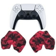 thumbnail image 2 of PlayVital Anti-Skid Sweat-Absorbent Professional Controller Grip for PS5 Controller, Textured Soft Rubber Pads Handle Grips for PS5 Controller - Black Red Camouflage, 2 of 9