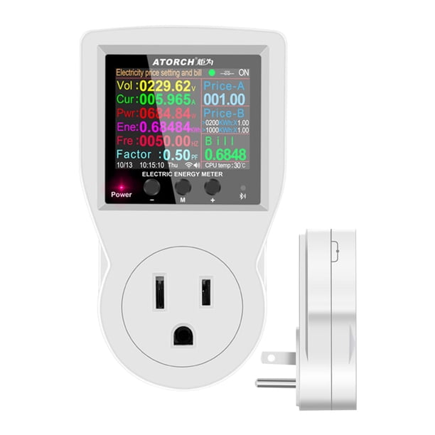 Toma De Medición Adaptador De EE. UU. Toma De Medición De Potencia De Control Para Electrodomésticos Estilo A