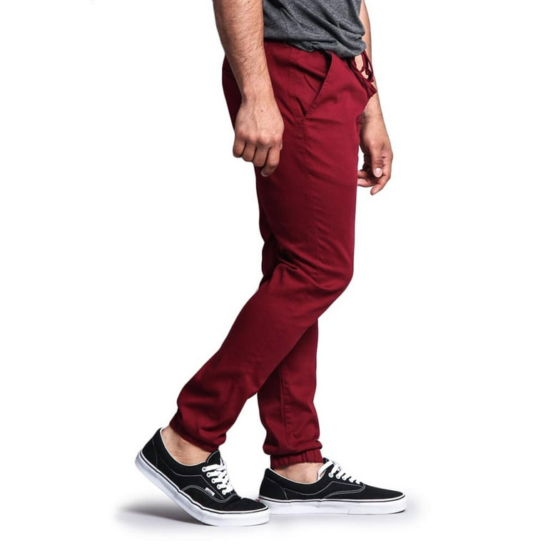 Burgundy joggers outfit mens new arrivals