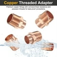 thumbnail image 3 of Uxcell 28.6mm ID x 1-1/8" x 1"NPT Male Adapter Fitting, with C x M Connection Copper Pipe Adapter Fittings Threaded Tubing Connectors for HVAC Residential Commercial, 3 of 7