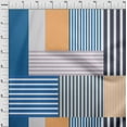 thumbnail image 4 of oneOone Cotton Poplin Medium Blue Fabric Stripes Diy Clothing Quilting Fabric Print Fabric By Yard 42 Inch Wide, 4 of 4