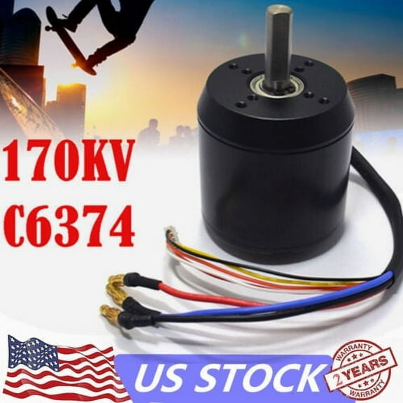 C6374 high efficience brushless motor 170KV for electric skateboard longboard