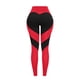 thumbnail image 5 of Leggings de patchwork de cintura alta para mujer: pantalones deportivos elásticos que realzan las caderas, poliéster y spandex para yoga/fitness, 5 of 6