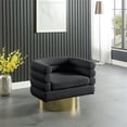 thumbnail image 2 of Meridian Furniture Tessa Black Boucle Fabric Swivel Accent Chair, 2 of 6