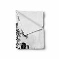 thumbnail image 2 of Hunting Soft Flannel Fleece Throw Blanket, Hunting Dogs in the Forest Monochrome Drawing English Pointer and Setter Breeds, Cozy Plush for Indoor and Outdoor Use, 60" x 80", Black White, by Ambesonne, 2 of 6