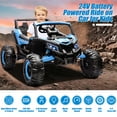 iYofe 24V UTV Ride on Car, Battery Toy with Remote Control, Bluetooth