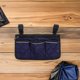 thumbnail image 2 of GOOHOCHY Bolsa lateral para silla de ruedas (2 unidades): organizador multibolsillos para reposabrazos con banda reflectante para sillas de ruedas, andadores y rollators., 2 of 8