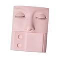 thumbnail image 2 of Cabeza de maquí de pestaña cabeza de práctica de maquillaje de párpado extraíble, sustros de extensión de pestaña cabeza de entrenamiento de Rosado Colco Cabeza de maniquí de pestañas, 2 of 8