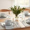 thumbnail image 4 of 18-Piece Kitchen Dinnerware Set, Plates, Dishes, Bowls, Service for 6, White Porcelain, 4 of 6