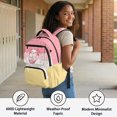 thumbnail image 4 of HELLHERO Ice Cream Pattern Lightweight Bookbag for School Middle School, Pockets Multi Pocket 600D Polyester Kids Backpack, 4 of 8