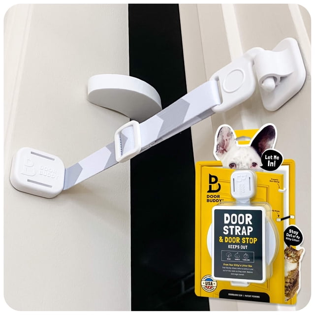 Pestillo y tapón de puerta Door Buddy para gatos