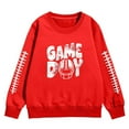 thumbnail image 3 of Girls Athletic Hoodies Cozy Sweatshirts for Active Kids Casual Graphic Pullovers Everyday Wear for Girls, 3 of 3