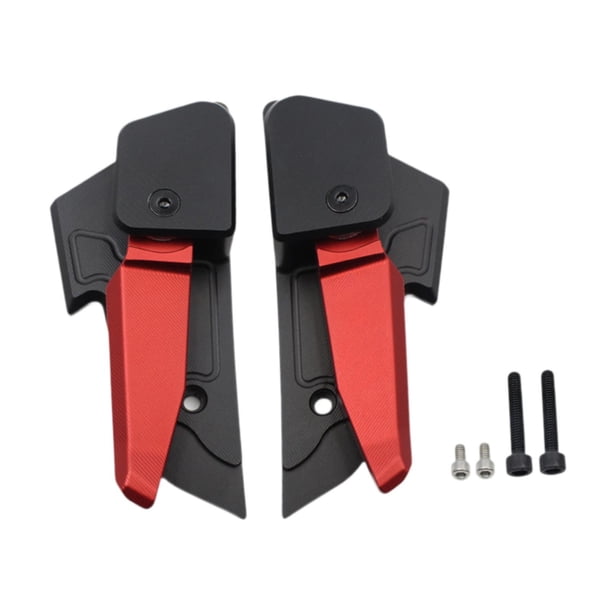 Reposapiés trasero para pasajero de motocicleta, fácil instalación, plegable, reemplazo directo Rojo