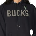 thumbnail image 3 of Women's G-III 4Her by Carl Banks  Black Milwaukee Bucks Dot Print Pullover Hoodie, 3 of 3