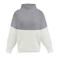 thumbnail image 2 of Vedolay Womens Fall Sweaters Womens 2023 Fall Casual Sweaters Batwing Long Sleeve Crew Neck Knit Pullover Tops,Gray One Size, 2 of 3