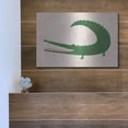 thumbnail image 5 of Luxe Metal Art 'Crocodile' by Emily Kopcik, Metal Wall Art, 16"x12", 5 of 7