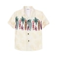 thumbnail image 3 of Camisas de verano para hombre con estampado 3D de flores trituradas, ropa de calle hawaiana de gran tamaño para playa, camisetas con solapa y botón, 3 of 5