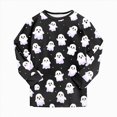 thumbnail image 6 of TOWED22 Toddler Halloween Pajamas Boys Girls Baby Pumpkin Ghost Graphic Pjs Sets Kids Snug fit 2pcs Long-Sleeve Sleepwear, 6 of 9