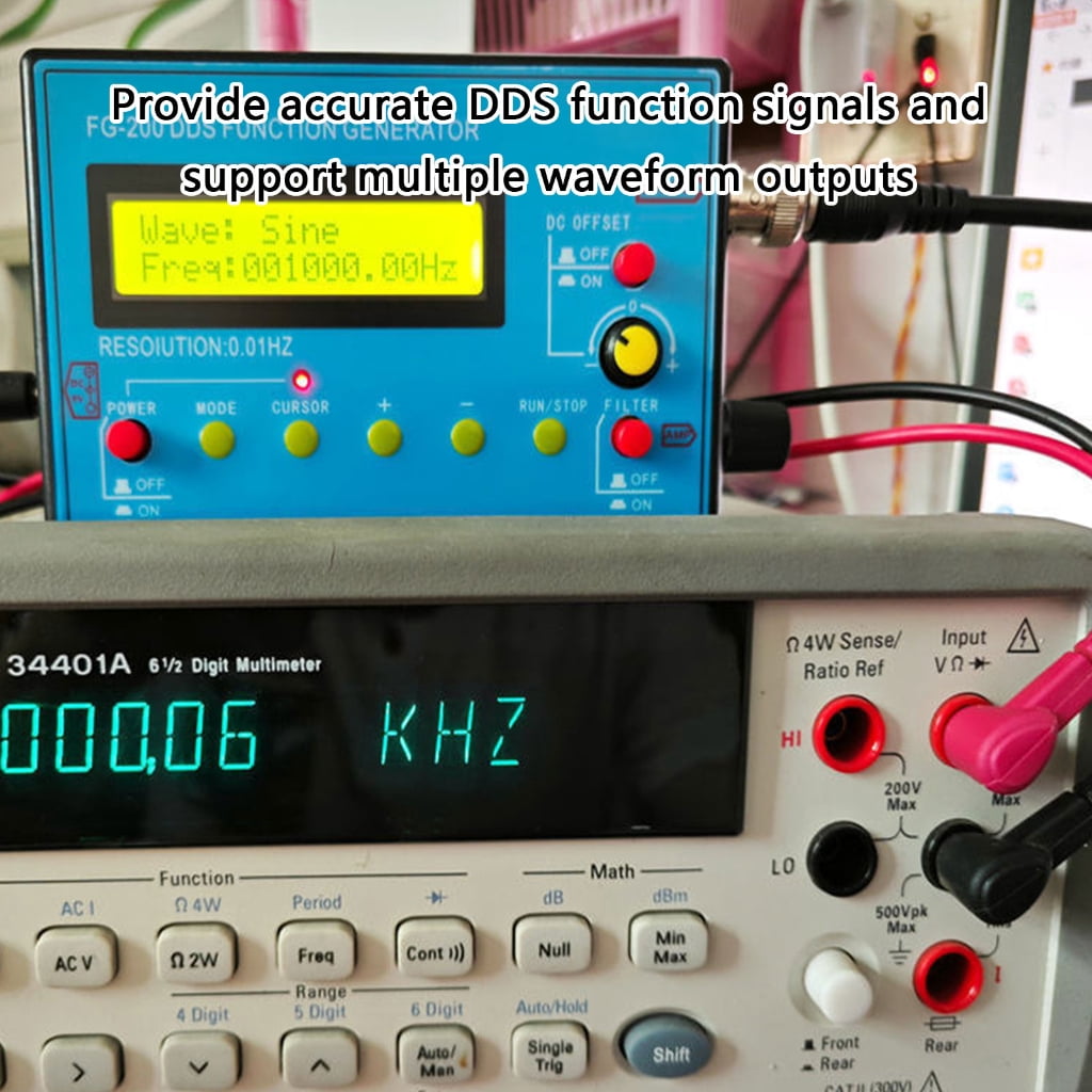 0.01Hz-500kHz DDS Signal Generator with Schumann Resonator Frequency Generator for Oscilloscope Calibration Audios Test