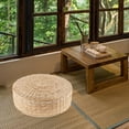 thumbnail image 4 of Cojín de asiento plano de paja, cojín de tatami para el suelo Dia. Los 40cm Sunnimix Cojín del asiento del piso, 4 of 7