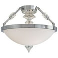 thumbnail image 1 of Metropolitan Kingswell 3 Light Semi Flush - Chrome - N6932-1-77, 1 of 1