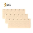thumbnail image 2 of INSPIRE CHIC Women's 3 x 6 Hooks Bra Extender Brassiere Eye Tape Strap Skin Color-2 3 Rows 6 Hooks 3 Pcs, 2 of 5