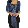 thumbnail image 3 of Women's Evening Wedding Shawl Trendy Sparkling Metallic Shawl for Bride and Special Occasions, 3 of 5