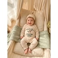 thumbnail image 4 of RUINIXCW Newborn Baby Boy Hospital Coming Home Outfit Waffled Romper Infant Baby Boys Fall Winter Duck Hunting Clothes Mallard Embroidery Long Sleeve Jumpsuit Hat Set, 4 of 9