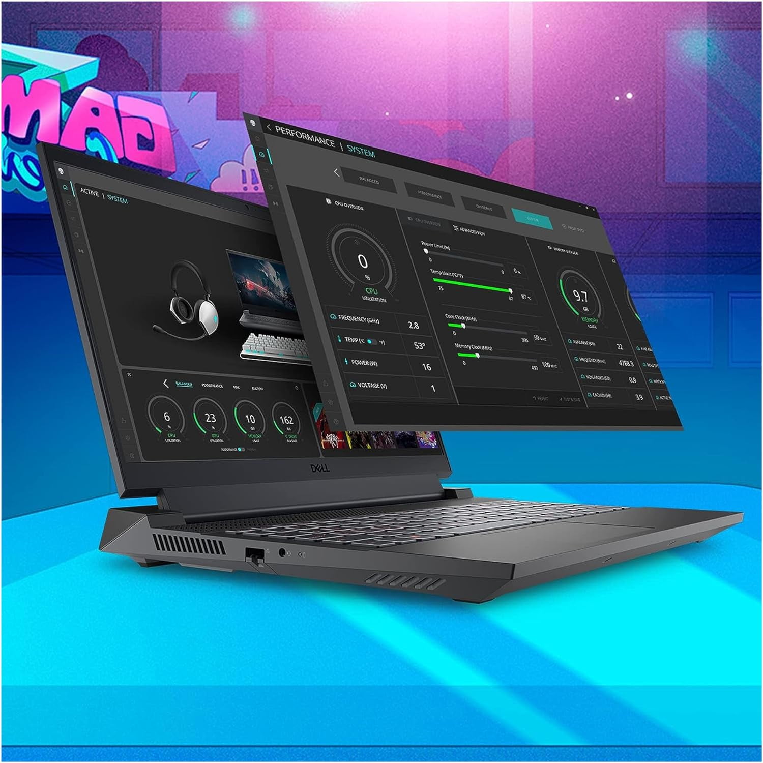 Dell G15 5530 Gaming Laptop, Intel Core i7-13650HX, 16 GB DDR5 Ram 