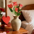 thumbnail image 1 of Ramo de rosas artificiales Arreglo floral de plástico – Rosa, rojo, amarillo 1 pieza • Flores realistas de 13 pulgadas • Regalo de bajo mantenimiento para casa, oficina, decoración romántica, 1 of 6