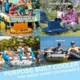 thumbnail image 3 of Cuddy Floating Cooler and Dry Storage Vessel - 40QT - Amphibious Hard Shell Design, Orange, 3 of 6