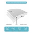 thumbnail image 5 of Grey Geometric Twin Size Down Alternative Comforter,Lightweight Comforter Quilt Bedding Set with Pillow Shams Modern White Stripe Abstract Distortion Art Bed Comforter Duvet Insert 68"x86", 5 of 7